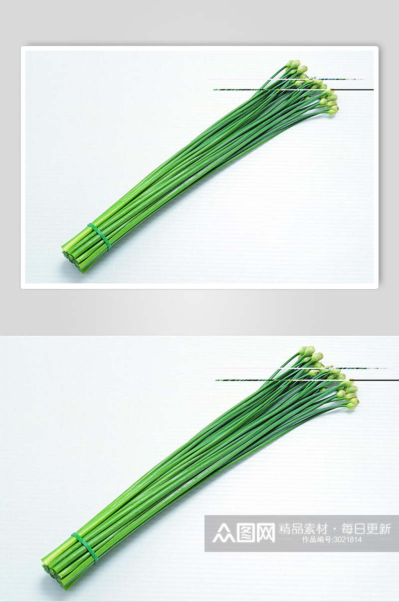 韭菜花蔬菜水果食物高清图片素材