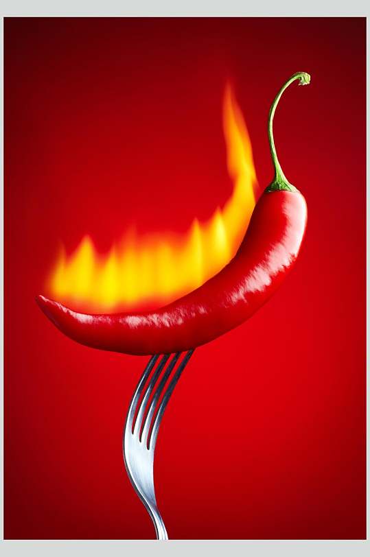 清新红辣椒食品蔬菜水果图片