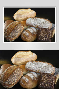 精品美味全麦面包食品图片