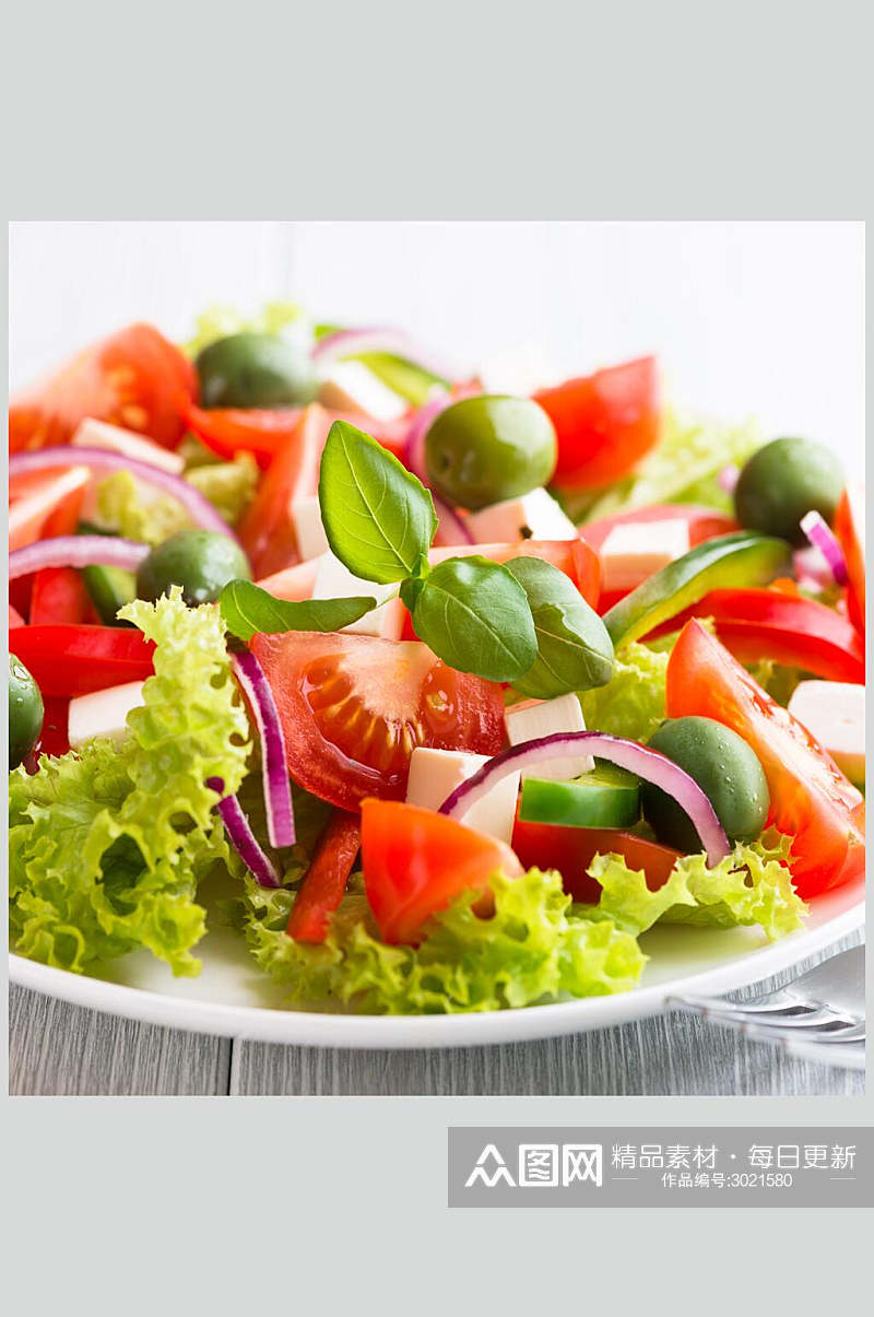 沙拉蔬菜水果食品摄影图片素材