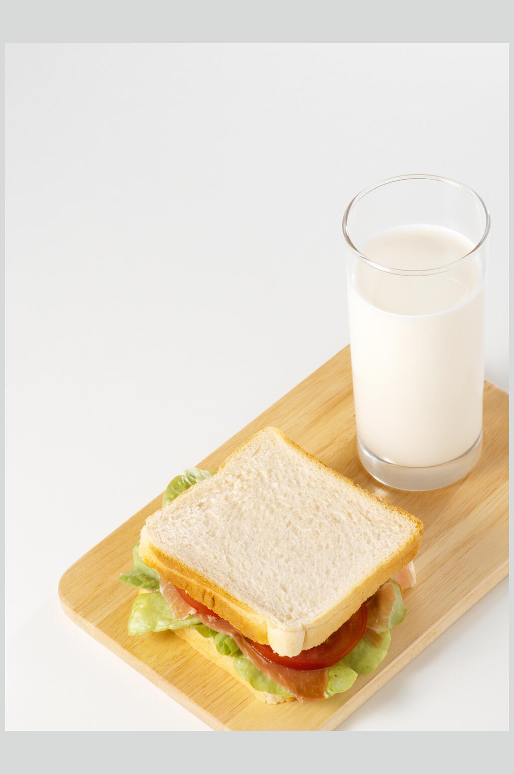 牛奶面包厨房厨具美食料理图片素材