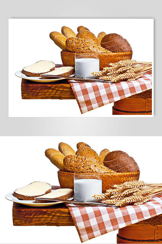 营养全麦面包图食物片