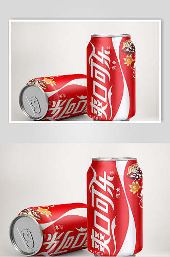 汽水可乐饮料罐包装样机