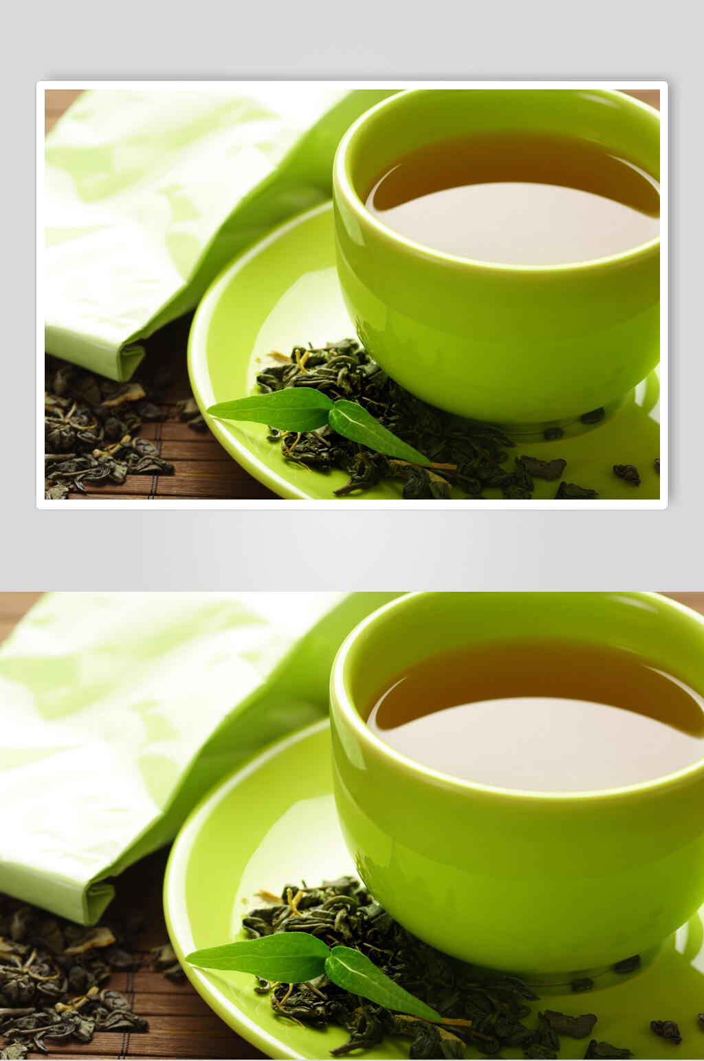 飘香绿茶摄影图素材