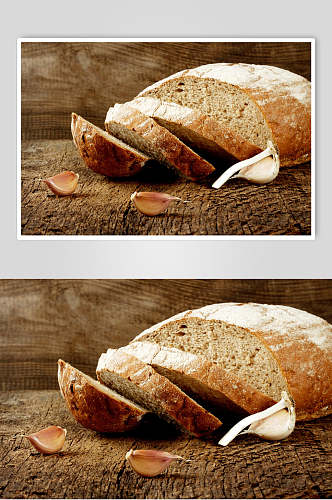 新鲜全麦面包高清图片