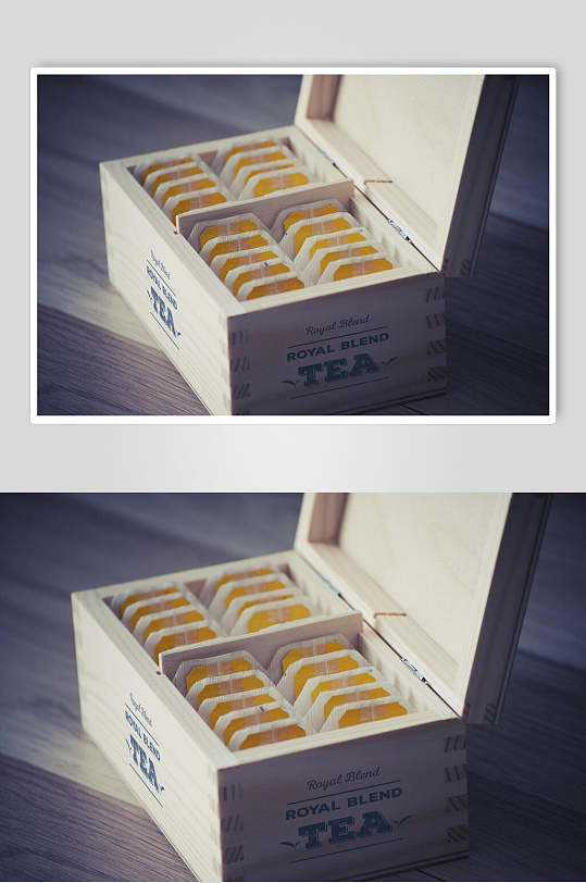 茶包木盒茶叶包装样机