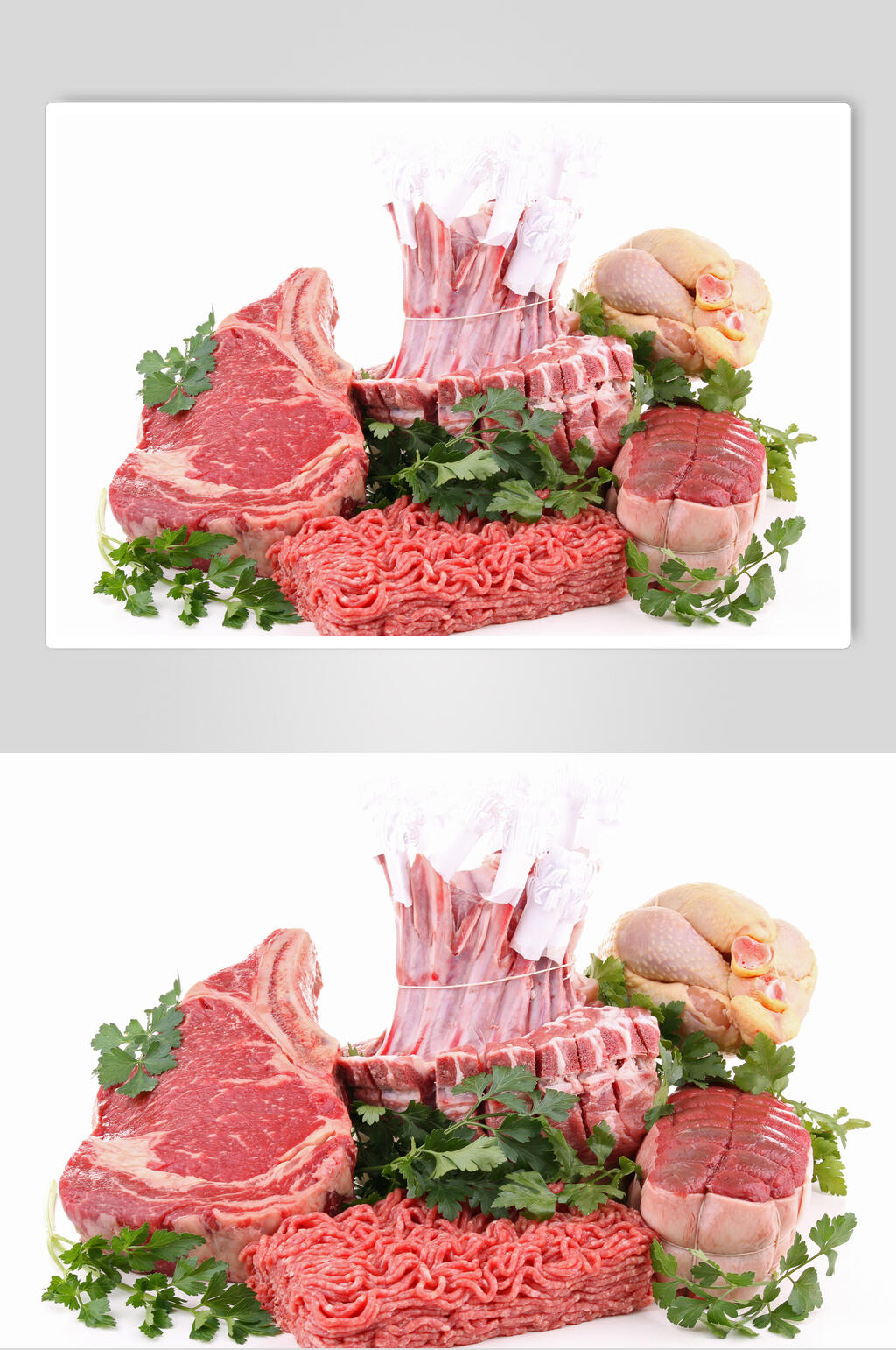 精品美味猪肉肉类餐饮摄影图素材