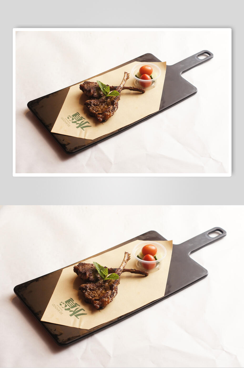 精品美味美食烤羊排图片素材