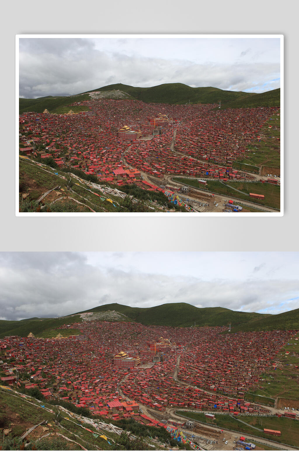 建筑色达风景摄影高清图素材