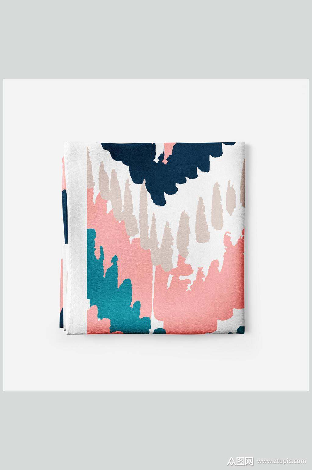 清新多彩时尚丝巾围巾展示样机