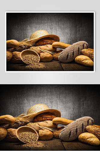 麦香全麦面包食品图片