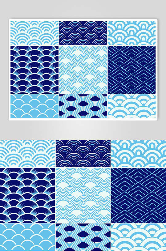 简约古典大气创意海洋海浪矢量素材