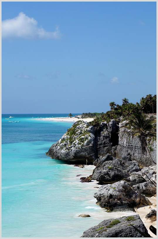 唯美浪漫大海沙滩风景图片