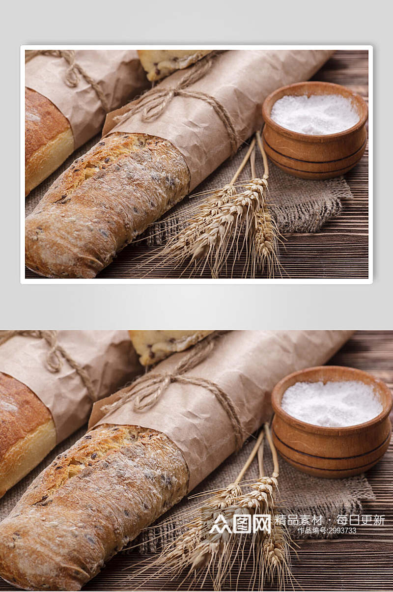 飘香美味全麦面包食物高清图片素材
