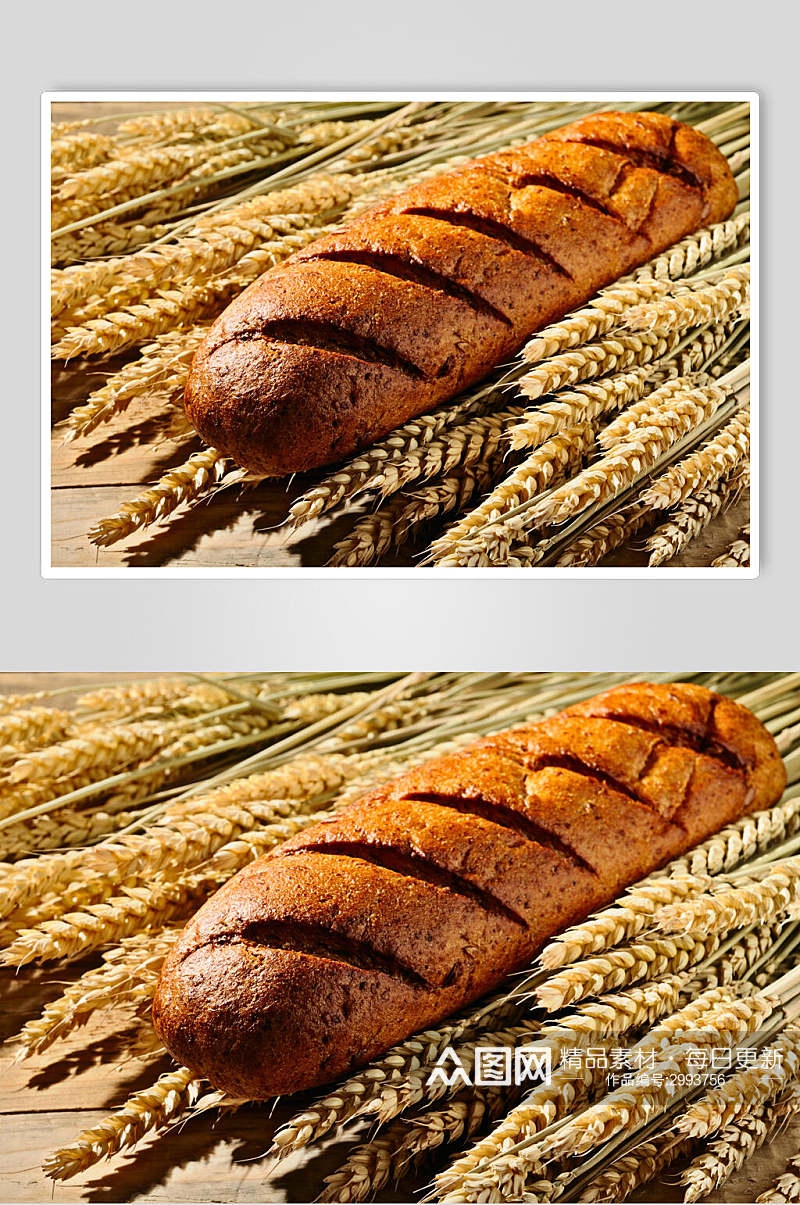 全麦面包食物图片素材
