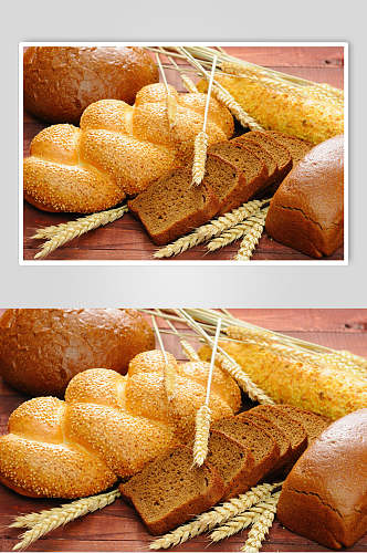招牌美味全麦面包食物高清图片