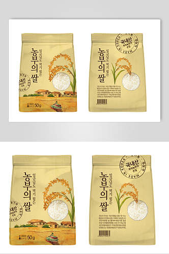 韩式农产品蔬菜包装样机