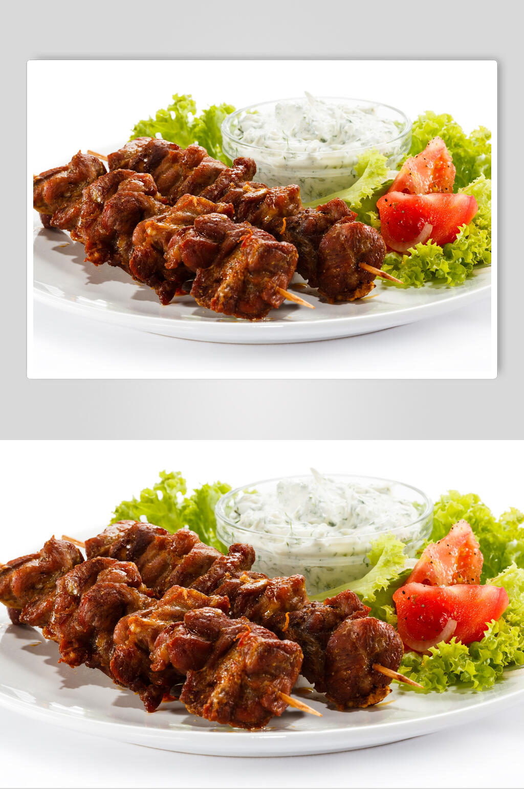 美味烤肉串牛肉串摄影图素材
