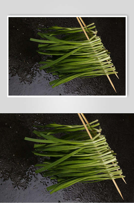 香浓韭菜摄影图
