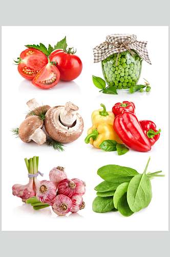 清新白底食品蔬菜水果图片