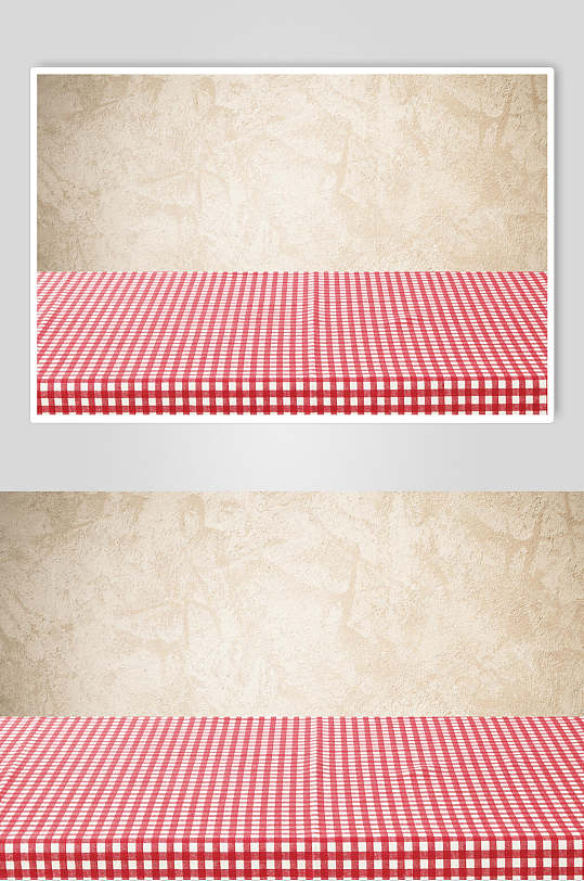 红色桌布餐饮厨房美食图片