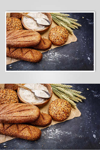 飘香全麦面包食品高清图片