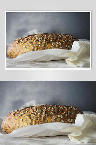 瓜子仁全麦面包图片