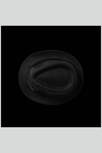 帽檐圆形编织黑色背景墙白膜贴图样机