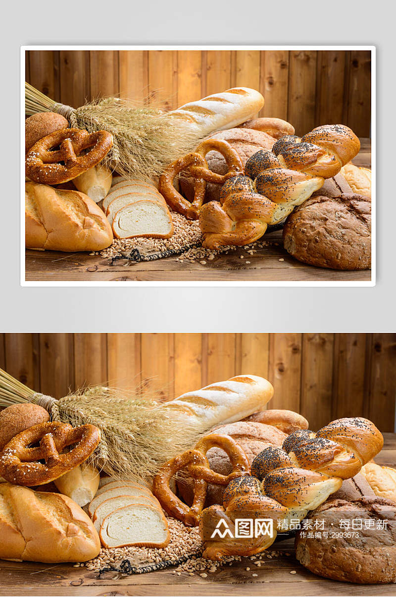 精品全麦面包食物高清图片素材
