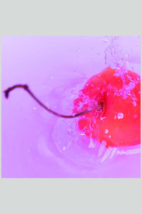 樱桃食物果汁饮料摄影图