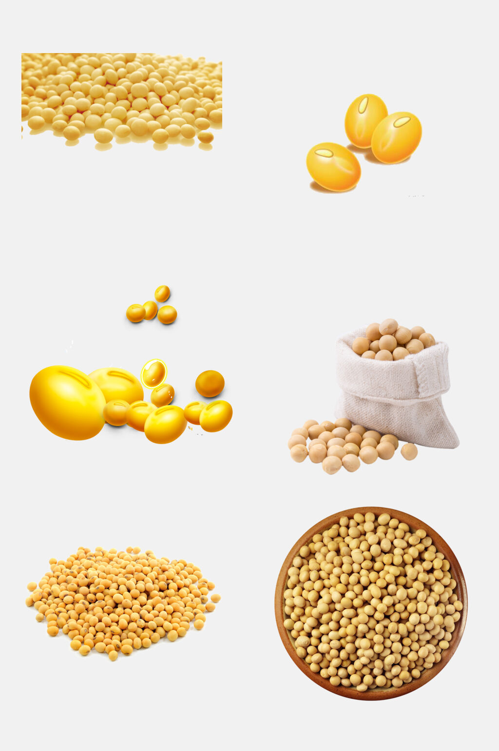 招牌美食黄豆豆类免抠素材素材