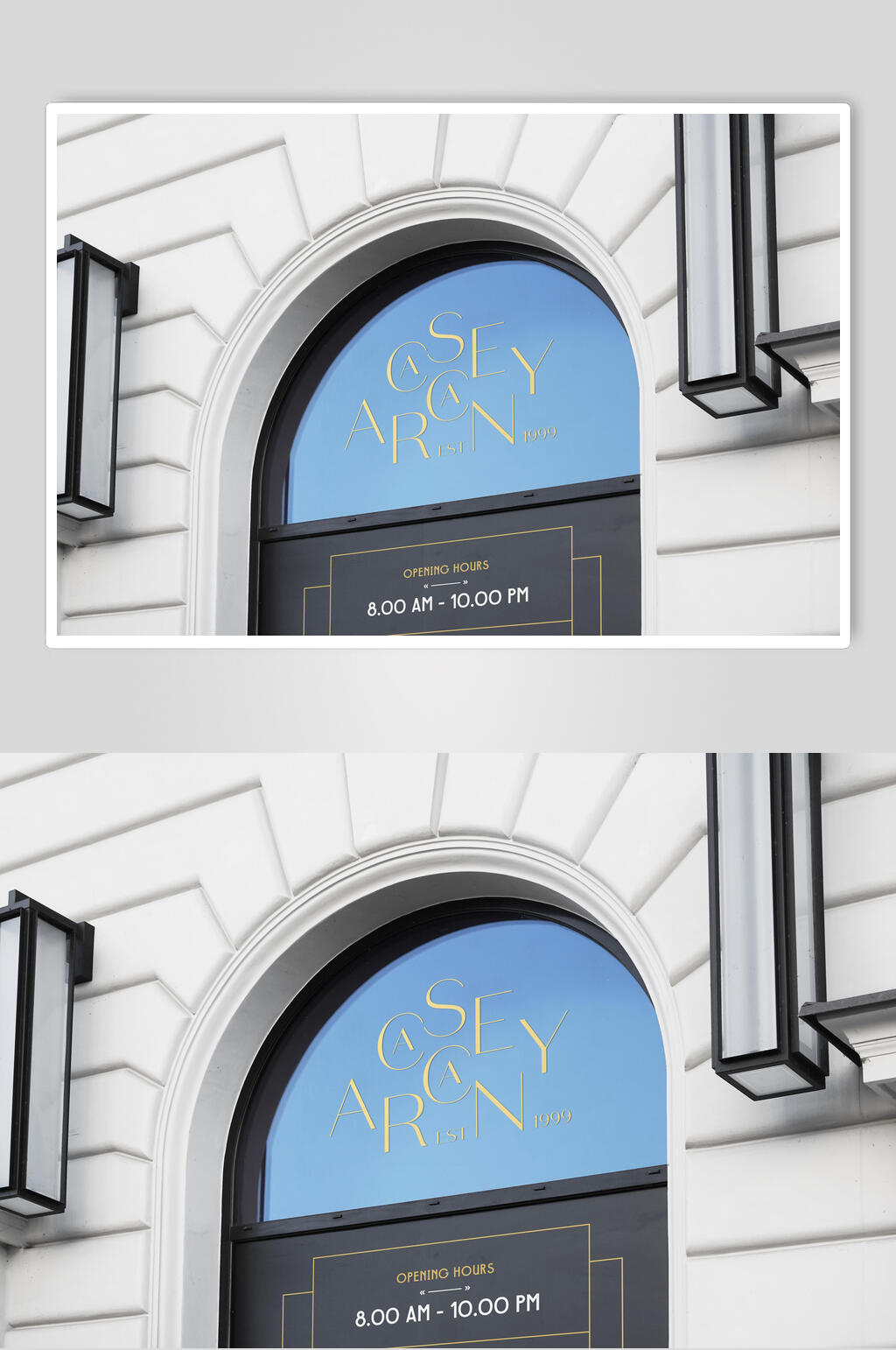 简约招牌LOGO样机素材