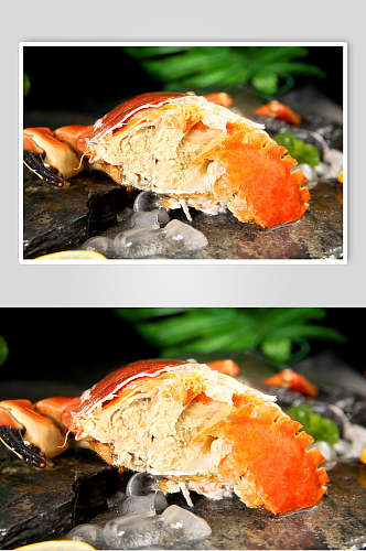 招牌美味面包蟹摄影图