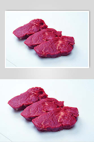 新鲜美味猪肉肉类摄影图