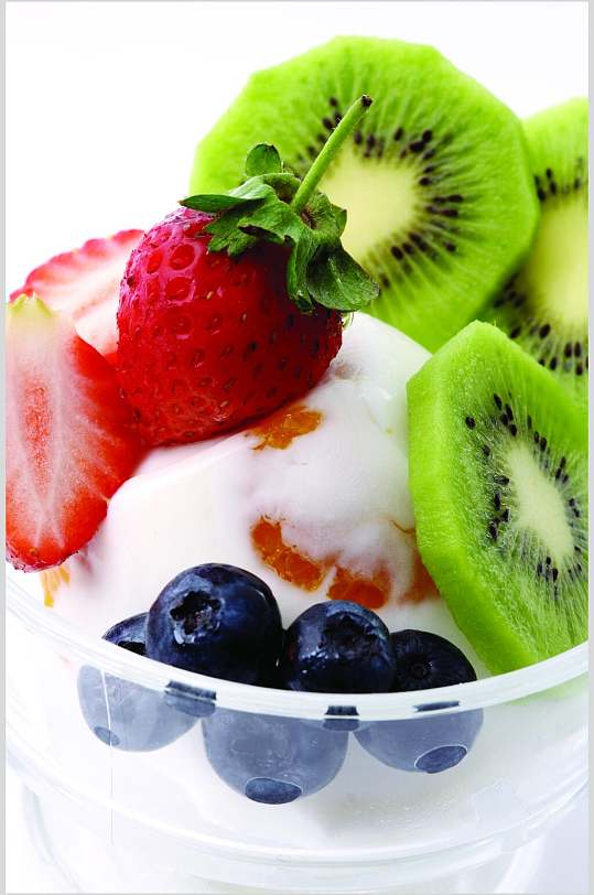 精品水果冰淇淋健康食材摄影图