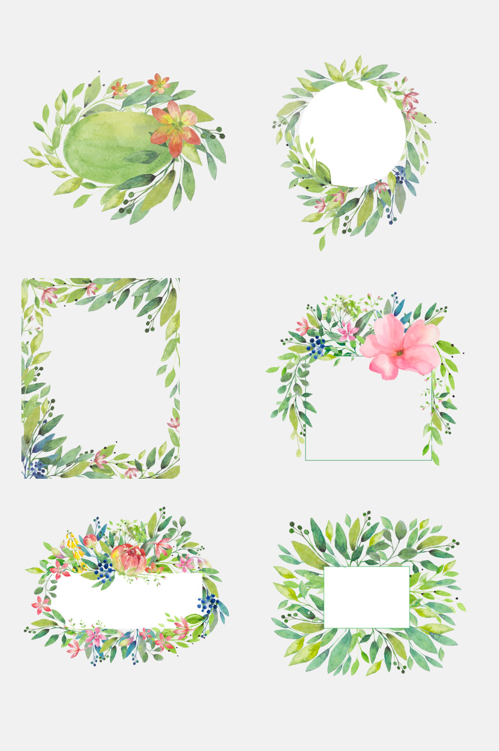 绿色花环桂冠免抠素材素材