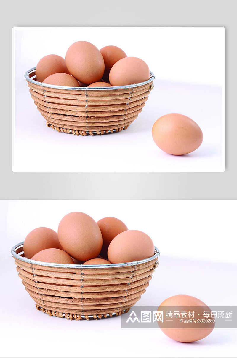 鸡蛋健康食材摄影图素材
