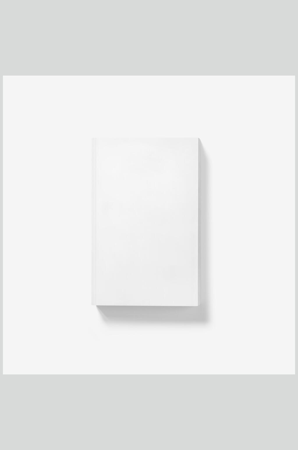 长方形阴影灰白色杂志画册展示样机素材