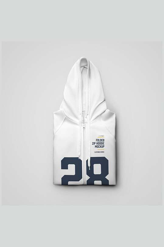 白色数字衣服外套样机