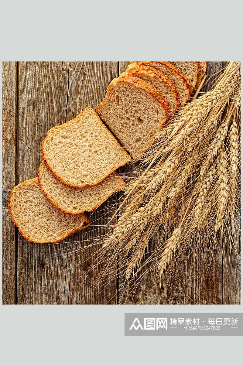 招牌全麦面包食品图片素材