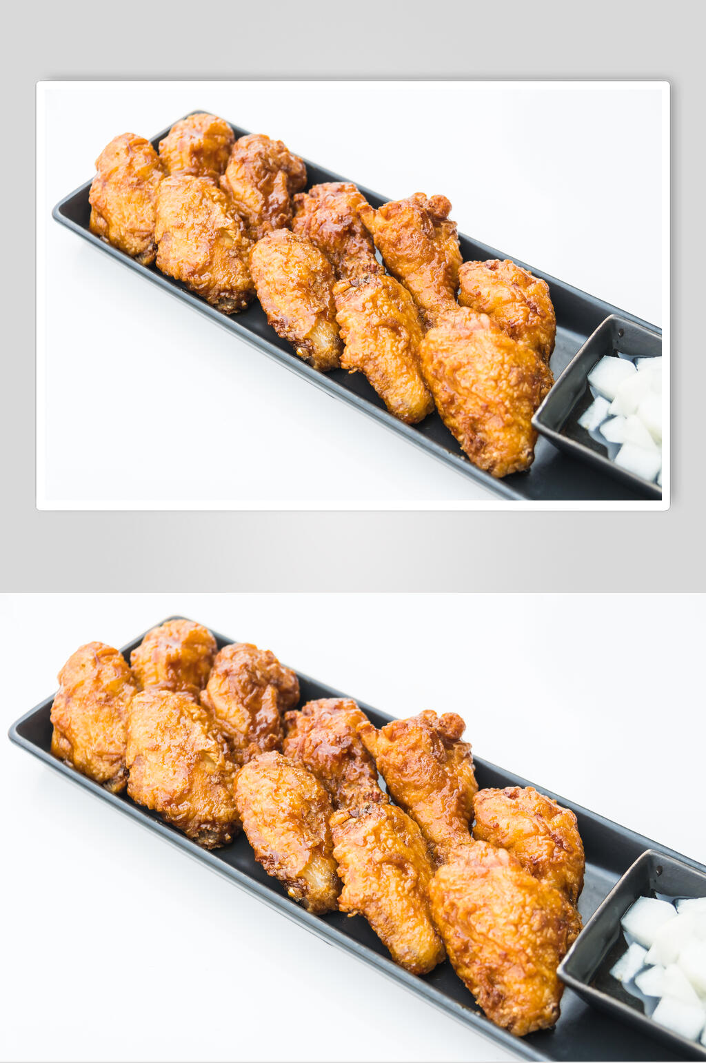 飘香鸡腿薯条汉堡食物图片素材