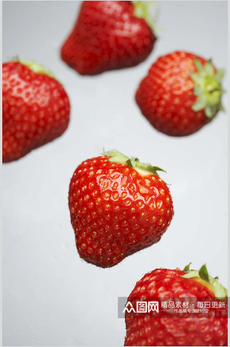 新鲜草莓蔬菜水果食物图片素材