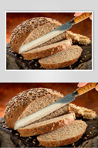 鲜香美味全麦面包高清图片