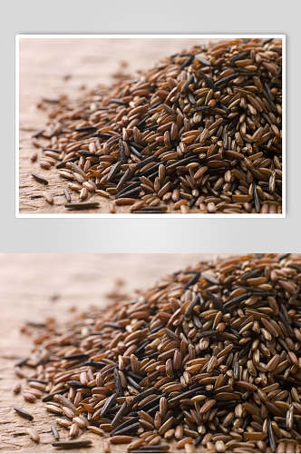 黑米豆类粮食摄影图