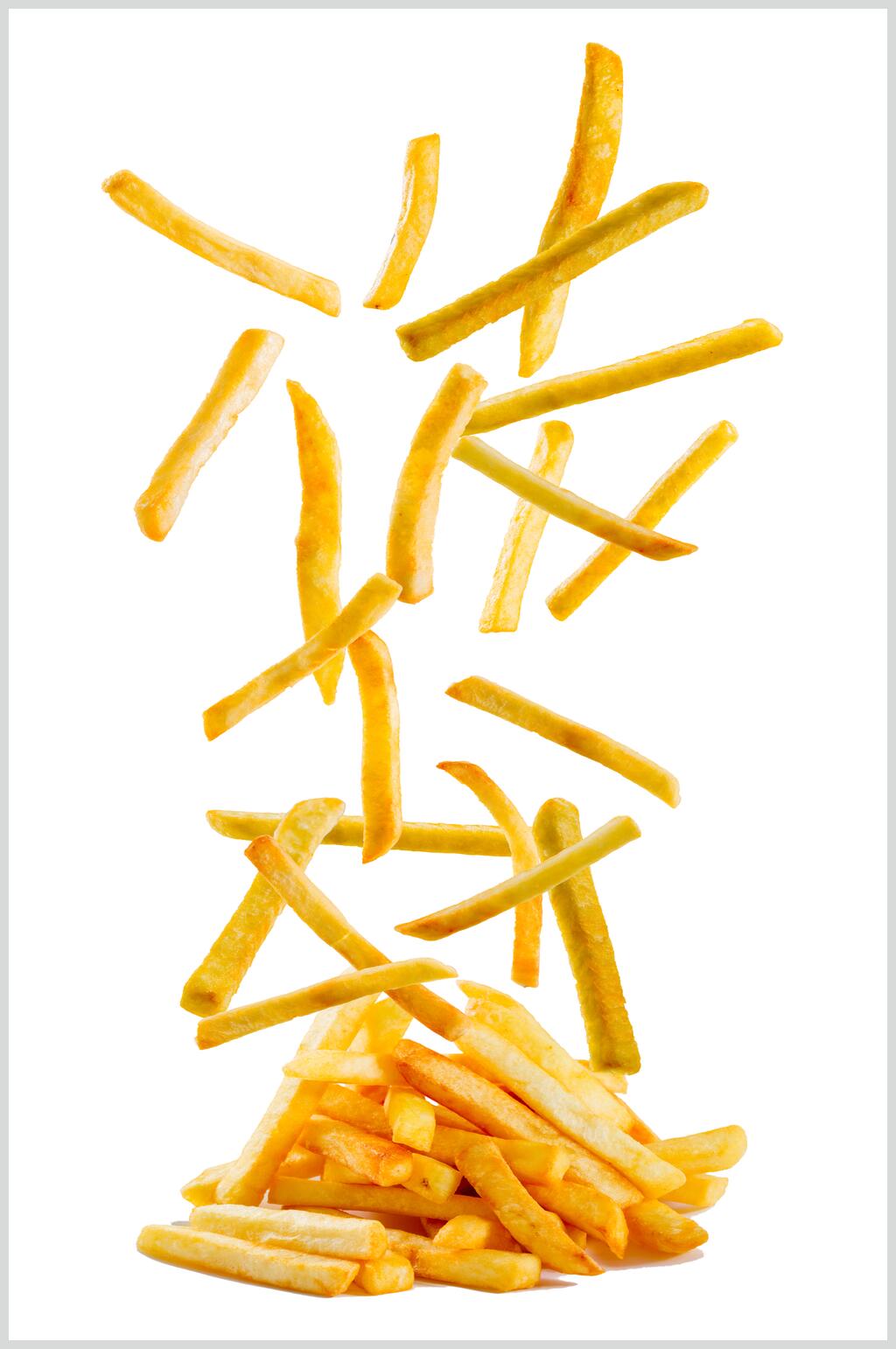 创意薯条汉堡食物图片素材