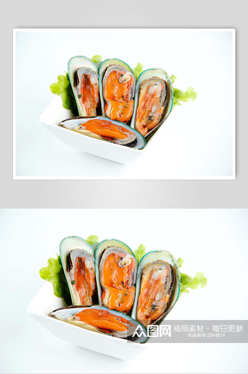 新鲜海鲜蛤喇摄影图素材