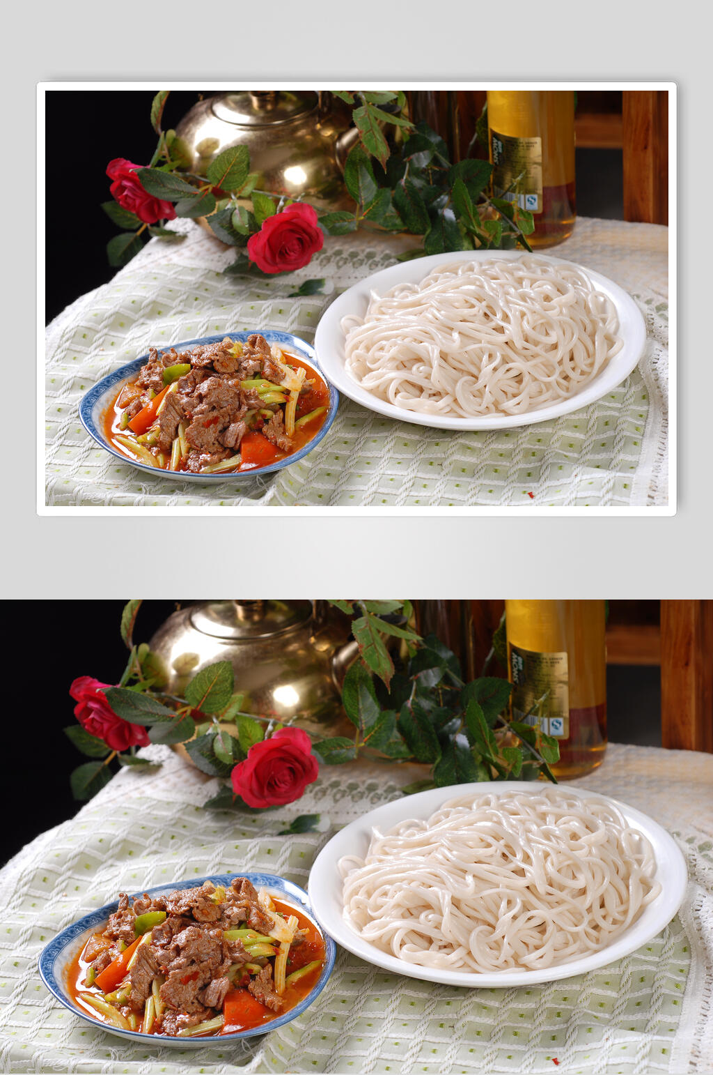 食品大杂烩拌面图片素材