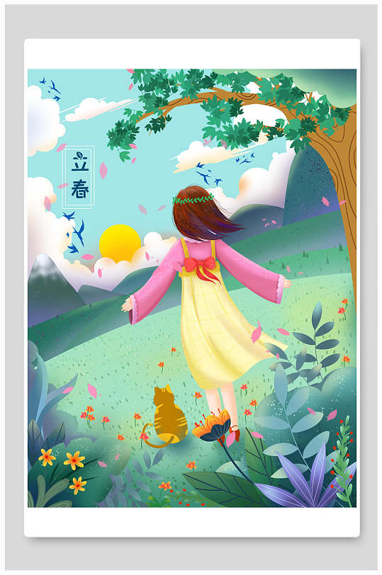 油画立春图片-油画立春素材下载-众图网