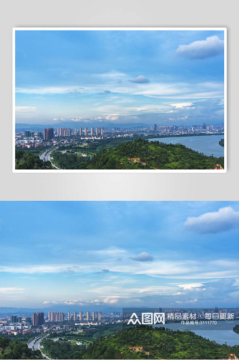 广东惠州城市天际线图片素材