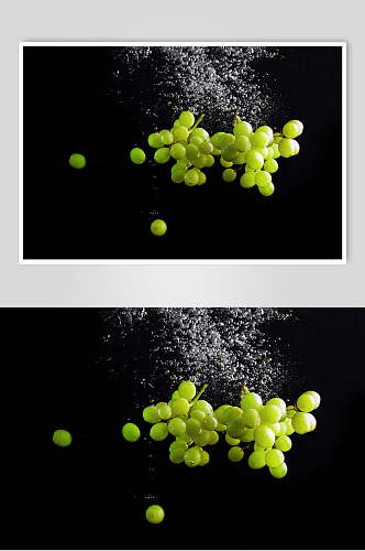 高清绿色水果葡萄食物图片